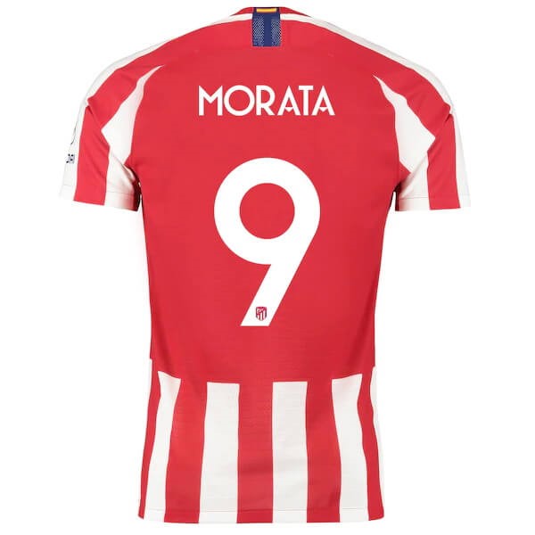 Tailandia Camiseta Atletico Madrid NO.9 Morata Primera 2019-2020 Rojo